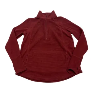 Athletic Top Long Sleeve Collar By St Johns Bay In Red, Size: Sp